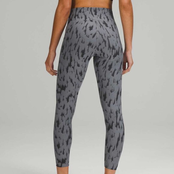 Lululemon InStill High-Rise Tight 25" ThreeD Camo Jacquard Asphalt Grey Black - Picture 2 of 8